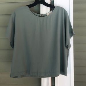 Francesca’s Green Chiffon top